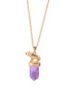 Casual Elephant Pendant Crystal Necklace