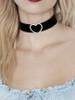 Casual Velvet Heart-Shaped Choker Necklace Casual Velvet Heart-Shaped Choker Necklace