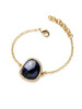 Casual Gold Plated Faux Crystal Chain Bracelet Casual Gold Plated Faux Crystal Chain Bracelet