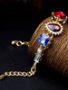 Casual Multicolor Crystal Chain Bracelet
