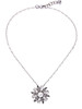 Casual Floral Shape Crystal Pendant Necklace