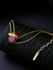 Casual Purple Crystal Chain Bracelet