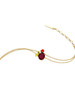 Casual Purple Crystal Chain Bracelet