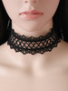 Casual Wide Lace Hollow Out Choker Necklace