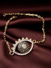 Casual Gold Plated Eye Shape Rhinestone Bracelet Casual Gold Plated Eye Shape Rhinestone Bracelet
