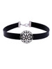 Casual Floral Shape Crysyal Choker Necklace