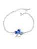 Casual Clover Rhinestone Faux Crystal Bracelet