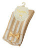 Casual Bowknot Striped Cotton Sock