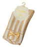 Casual Bowknot Striped Cotton Sock