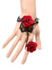 Casual Vintage Lace Rose Bracelet With Ring