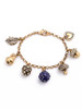 Casual Rhinestone Pineal And Mushroom Pendant Bracelet