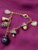 Casual Rhinestone Pineal And Mushroom Pendant Bracelet