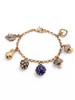 Casual Rhinestone Pineal And Mushroom Pendant Bracelet