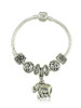 Casual Elephant Pendant Beads Bracelet