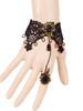 Casual Wide Lace Charm Bracelet With Ring