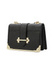 Casual Gold Trim Crossbody Bag