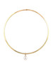 Casual Punk Faux Pearl Pendant Necklace
