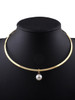 Casual Punk Faux Pearl Pendant Necklace