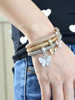 Casual Elastic Multicolors Chain Bracelet With Rhinestone Butterfly