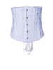 Casual Strapless Lace-Up Plain Corset