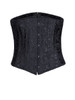 Casual Strapless Lace-Up Plain Corset