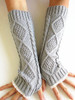 Casual Lace Knitted Warm Fingerless Gloves