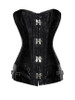 Casual Strapless Lace-Up Patchwork Plain Corset