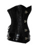Casual Strapless Lace-Up Patchwork Plain Corset