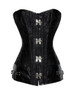 Casual Strapless Lace-Up Patchwork Plain Corset