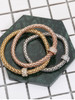 Casual 3 Pieces Rhinestone Elastic Chain Bracelet