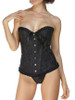 Casual Bowknot Lace-Up Ruffle Trim Corset