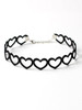 Casual Hollow Out Heart Velvet Choker Necklace Casual Hollow Out Heart Velvet Choker Necklace