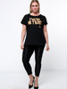 Casual Trendy Unique Letters Printed Plus Size T-Shirt