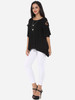 Casual Hollow Out Plain Asymmetrical Hems Exquisite Round Neck Short-sleeve-t-shirt Casual Hollow Out Plain Asymmetrical Hems Exquisite Round Neck Short-sleeve-t-shirt