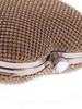Casual Gold Heart Rhinestone Evening Clutch Bag