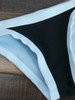 Casual Black White Geometric Halter Bikini