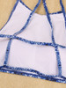 Casual Spaghetti Strap Strappy-Back Printed Bikini