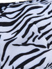 Casual Black White Halter Animal Printed Bikini