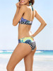 Casual Halter Polka Dot Printed Bikini