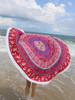 Casual Tassel Round Boho Beach Shawl