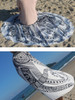 Casual Abstract Printed Round Beach Shawl