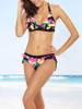 Casual Halter Drawstring Camouflage Printed Bikini