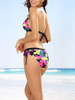 Casual Halter Drawstring Camouflage Printed Bikini