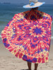 Casual Abstract Printed Round Shawl