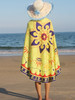 Casual Colorful Geometric Round Beach Shawl