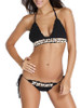 Casual Halter Crochet Triangle Bikini With Shell