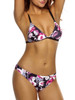 Casual Attractive Floral Printed Triangle Bikini