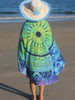 Casual Green Gradient Beach Shawl