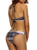 Casual Backless Halter Printed Swimwear