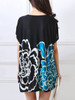 Casual Loose Round Neck Floral Blouse